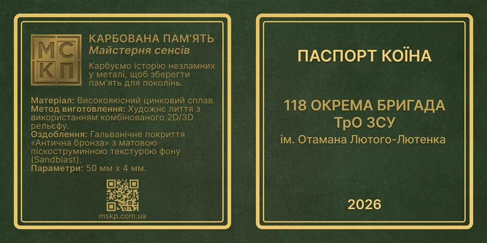 Паспорт монети — Сторона 2